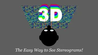 How to See / View a 3D Stereogram Hidden Image - Stereogram Tutorial