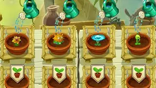 PvZ2 - Sun, Fire, Defense, Ice Plants Watering Animation !