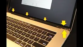 Macbook PRO How to replace Lcd Screen bezel front logo glass cover