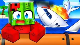 Surviving A PLANE CRASH In Minecraft!