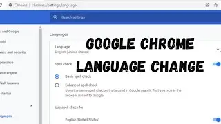 How To Change Google Chrome Language