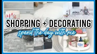 SPEND THE DAY WITH ME!  | SHOPPING, 4TH OF JULY TIERED TRAY DECORATING, AND NEW HOUSE UPDATES 2023