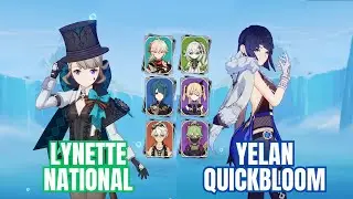 C1 LYNETTE NATIONAL and C1 YELAN QUICKBLOOM | Genshin Impact Abyss 3.8