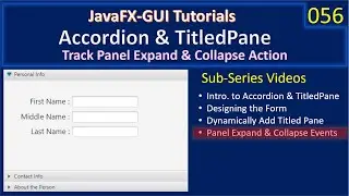 Accordion & TitledPane | Part 4 – Track Panel Expand Events | JavaFx GUI Tutorial #56