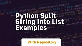 Python split string into list examples