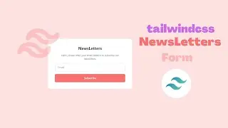 Newsletter Form using tailwind | TAILWIND CSS