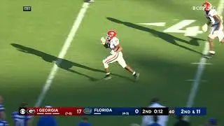 Nakobe Dean interception return for touchdown Georgia vs Florida