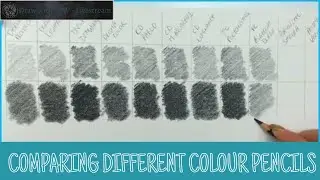 Comparing different colour pencil brands