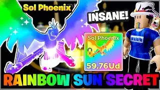 I HATCHED A FULL TEAM OF SECRET RAINBOW SOL PHOENIX - ROBLOX CLICKER SIMULATOR