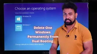 How to Delete One Windows Permanently From Dual Booting in Hindi #DeleteDualBooting