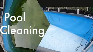 Cleaning above ground swimming pool