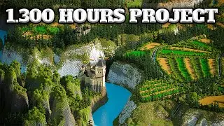 1.300 Hours Medieval-Terraforming-Timelapse #minecraft