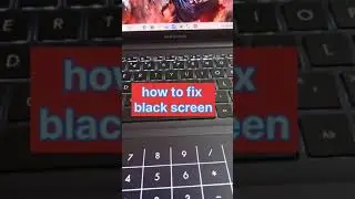 how to fix black screen on window 10? #windowstricks