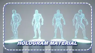 Material Functions, Layers & Instances: Hologram Character; UNREAL ENGINE