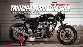 ASMR | Triumph Thruxton 900 Cafe Racer | Test Sound (Girona Cafe Racers)