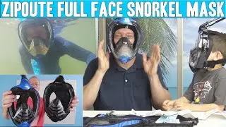 Full Face Snorkel Mask Review | ZIPOUTE | Snorkeling Mask 180 Panoramic View Anti-Fog