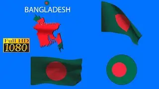 Bagladesh Countri Map & Flag Collection