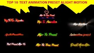 Text Animation Preset In Alight Motion | Free Lyrics Xml | Trending Text Preset |Text Animation Xml