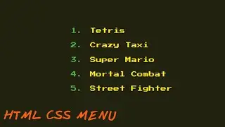 AMAZING MENU WITH HTML CSS |DO YOU KNOW THIS DESIGN?@pinkweb0