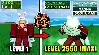 Beating Blox Fruits As Sakazuki | Full Rabbit V4 Awakened | Using Magma Fruit & Unlock God Human