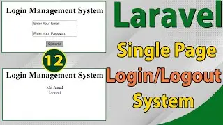 How to create Single Page Custom Login and Logout System in Laravel | Laravel सीखिए हिंदी में