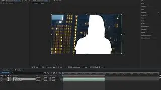 TUTORIAL - Rotoscoping and Motion Tracking in After Effects to add effects behind your subject