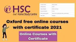 Get Free Online Courses from Oxford in 2021 | Get Free Online Certificate from Oxford