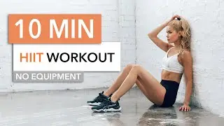 10 MIN HIGH INTENSITY WORKOUT - burn lots of calories, HIIT / No Equipment I Pamela Reif