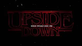 How to make Animated Upside Down look (and custom Stranger Things logo) in Photoshop