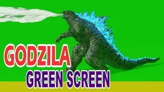 Godzilla atomic breath greenscreen animation