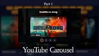 YouTube Video Carousel - TMDB API | Part 1 | HTML CSS JS