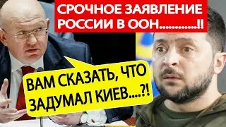 Срочно! России в ООН экстренно! Вот что готовит Зеленский! ВСКРЫТ настоящий 