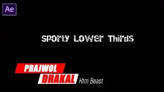 Sporty Lower Thirds in Adobe After Effects