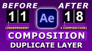 after effects duplicate composition without changing original