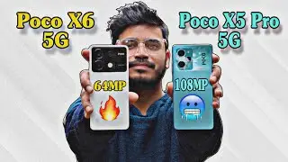 Poco X6 5G Vs Poco X5 Pro 5G Full Detailed Comparison 🔥💯 64MP Vs 108MP 📸