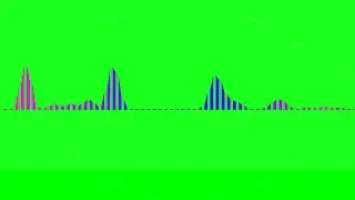 Audio Spectrum Visualizer Green Screen 4K 2019 | #76