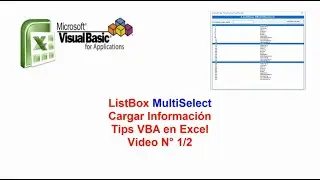 ListBox MultiSelect Cargar Información - Tips VBA en Excel N° 1/2