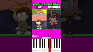 POOP vs POULINA POU BOU’S REVENGE ANIMACION 😋 POKE DANCE (@diamondwow) - Octave Piano Tutorial