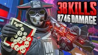 INSANE Bloodhound 38 KILLS and 8,700 Damage Apex Legends Gameplay Season 22