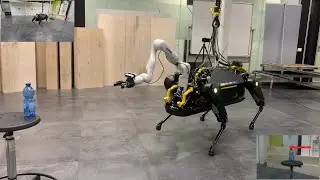 Fast Object Visual Servoing and Grasping on Quadruped Manipulator [IROS 2023]