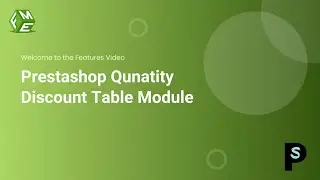 Prestashop Quantity Discount Table Module