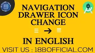 How To Change The Navigation Drawer Icon In Android Studio | Android App Development