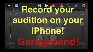 Record your voice over audition on your iPhone with Garageband!