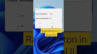 GUI Application in Java #viral #shortsfeed  #viralvideo #youtubeshorts #shorts #java #coding #swing