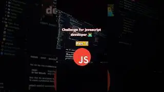 JavaScript developer interview questions 👨‍💻 | #shorts #js #javascript #interview #coding #python