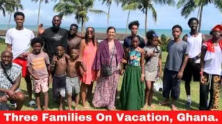 A Day Out At Sankofa Beach House In Kokrobite With Three Families, Accra, Ghana.