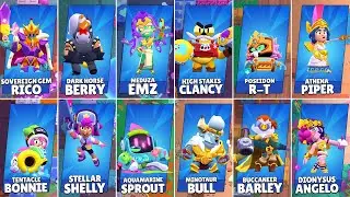 ALL NEW SKINS IN BRAWL STARS WINNING ANIMATIONS