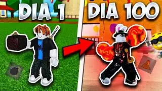 Passei 100 Dias no Blox Fruits