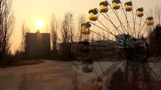 Pripyat ghost town in 2015, nearly 30 years after Chernobyl NPP accident