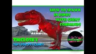 ARK - HOW TO SPAWN IN A T-REX & USE IT'S ABILITIES!